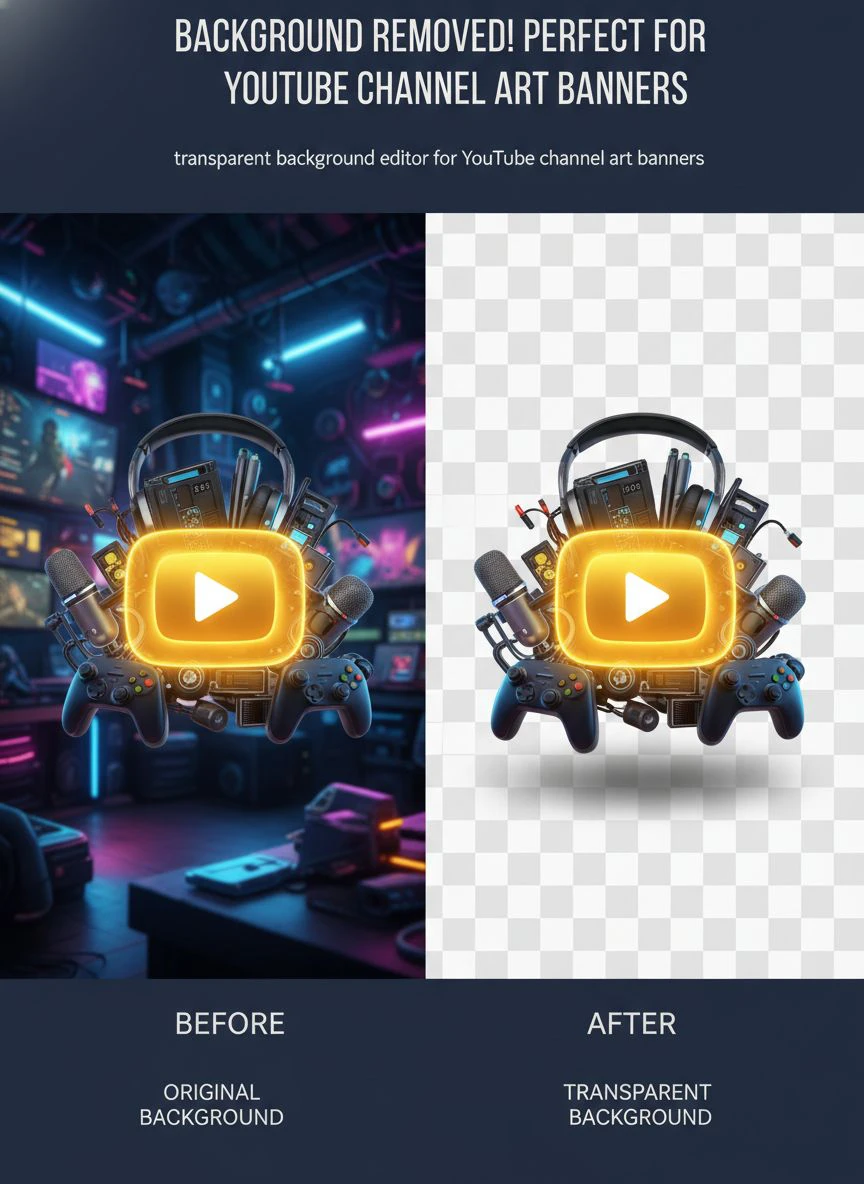 transparent background editor for YouTube channel art banners - Professional Guide